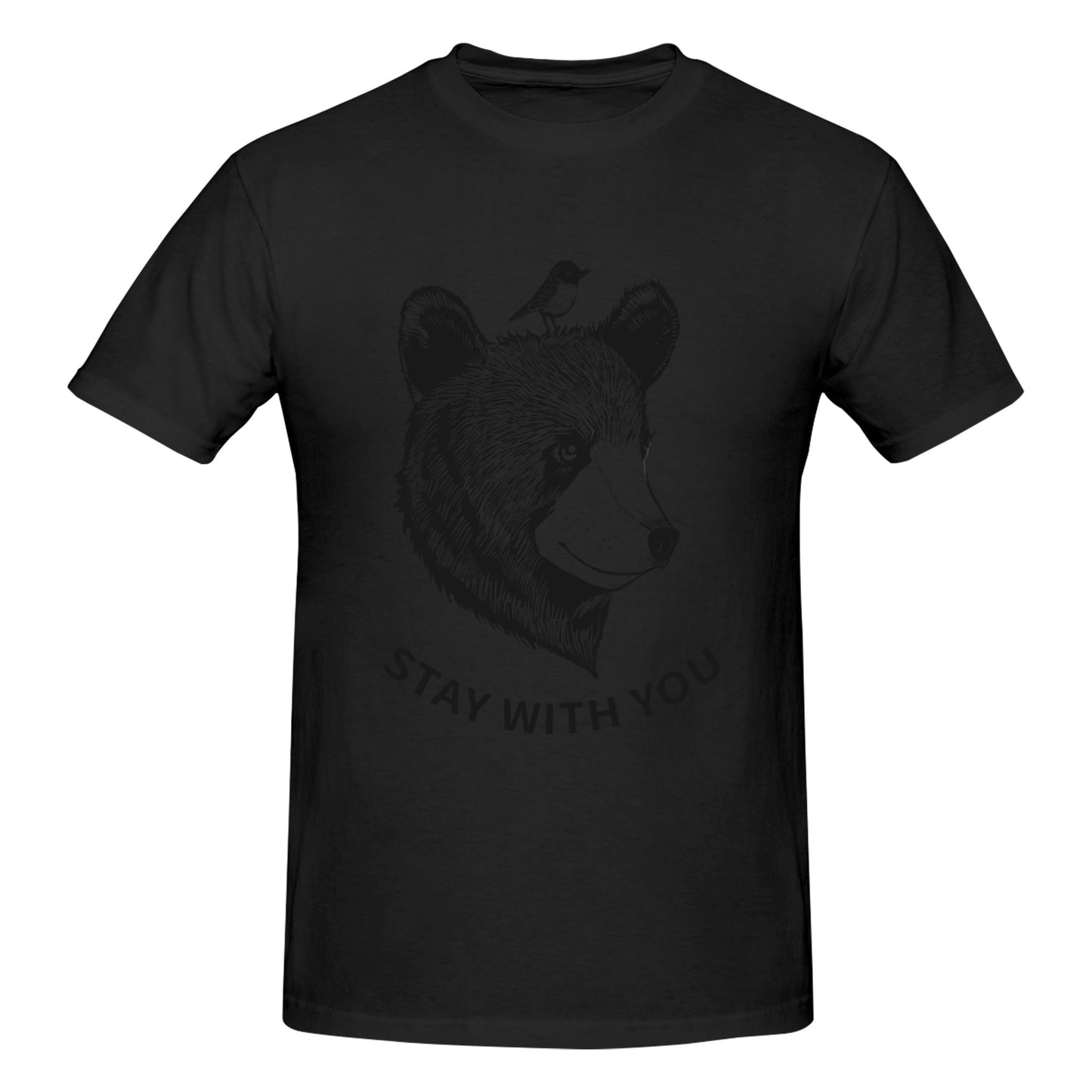 Brown Bear Men's Short Sleeve Cotton T-Shirt
