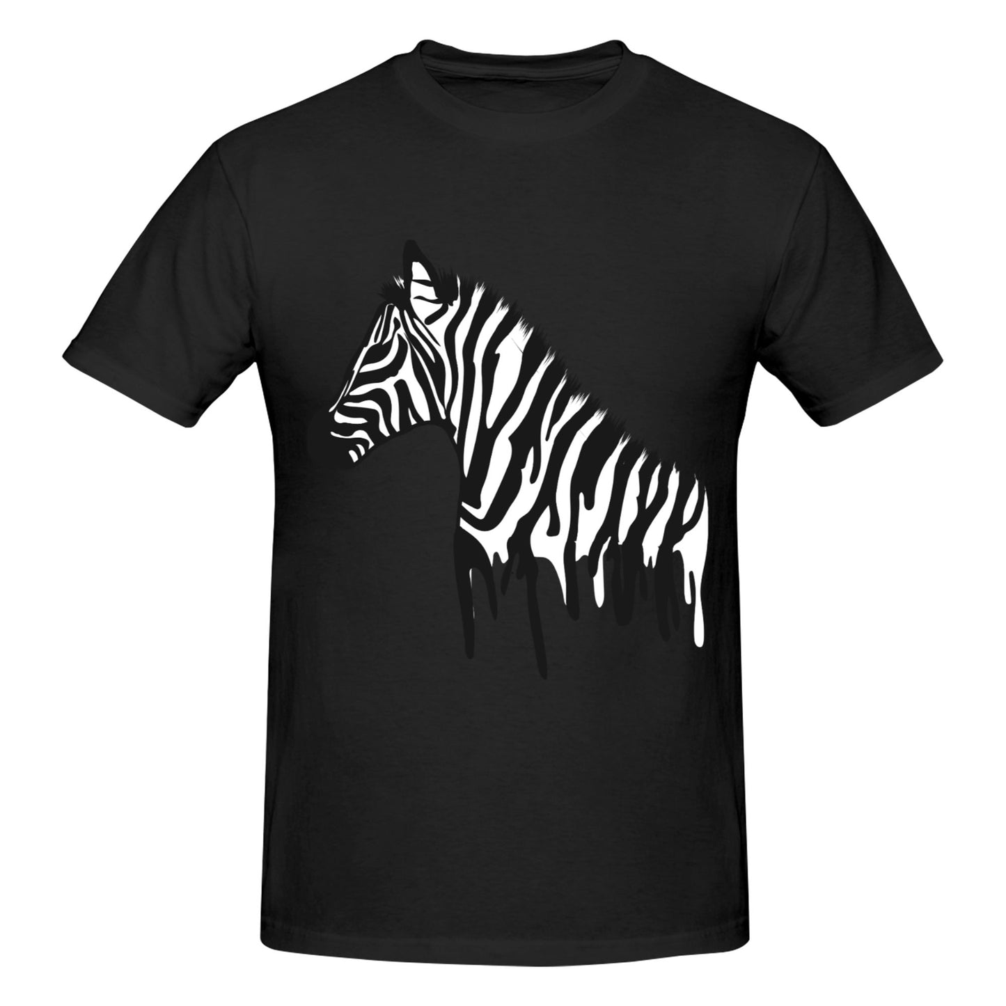 Zebra Men's Short Sleeve Cotton T-Shirt
