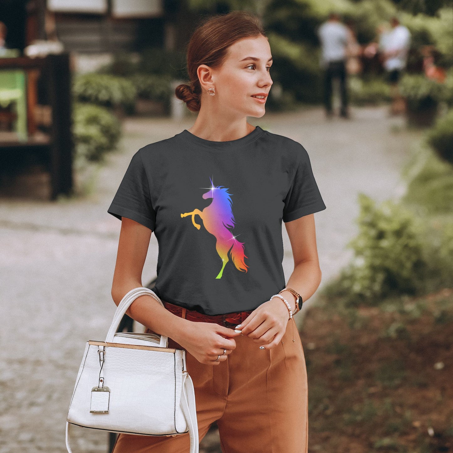 Unicorn Women's Short Sleeve Cotton T-Shirt