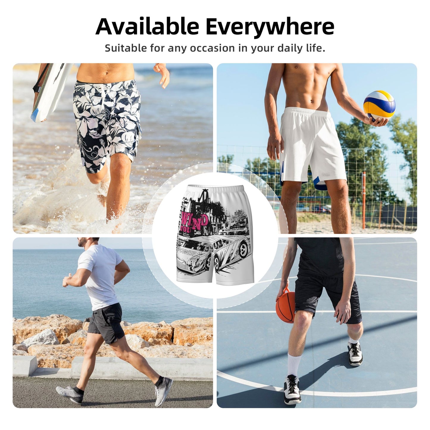 Speed Of Wind Men's Beach Shorts