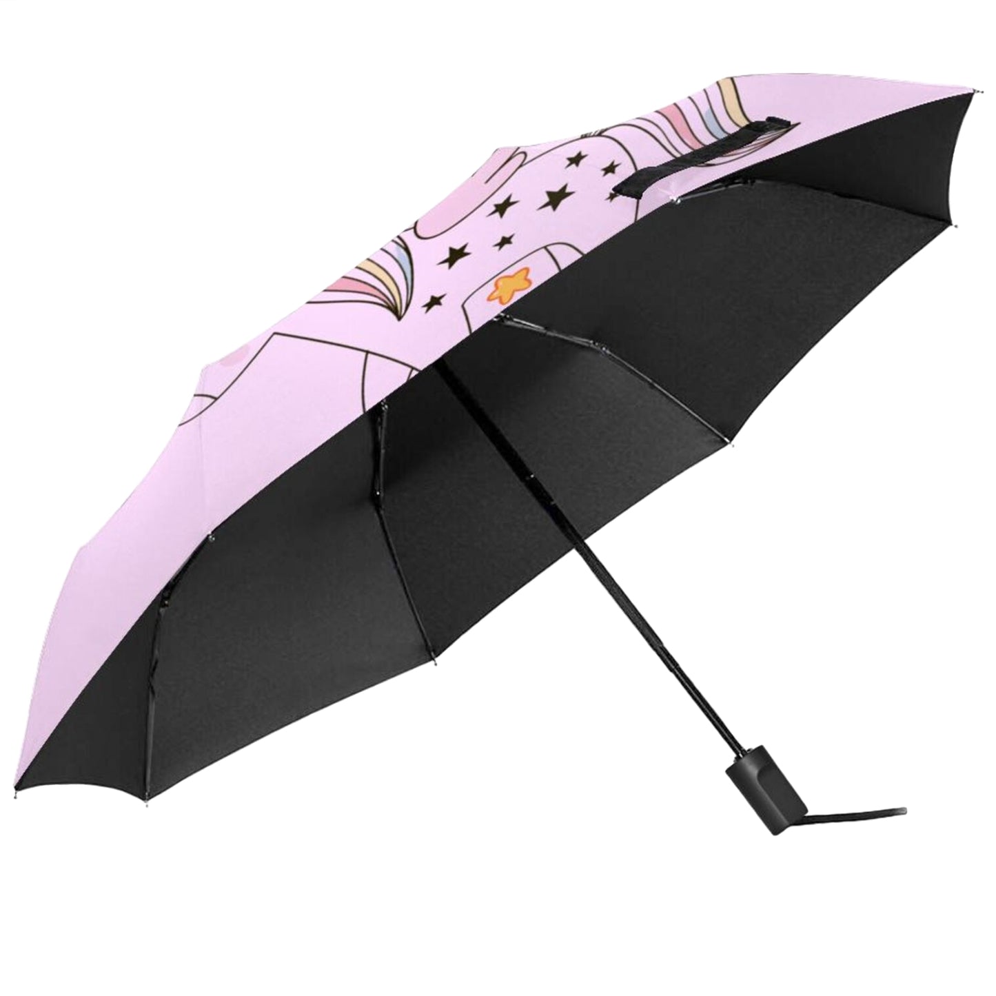 Rainbow Unicorn Manual Open Compact Umbrella