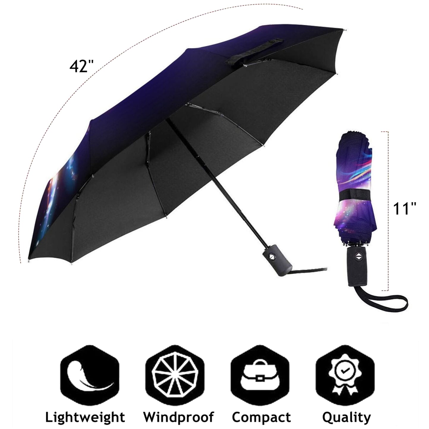 Unicorn Automatic Foldable Umbrella For Rain And Sun
