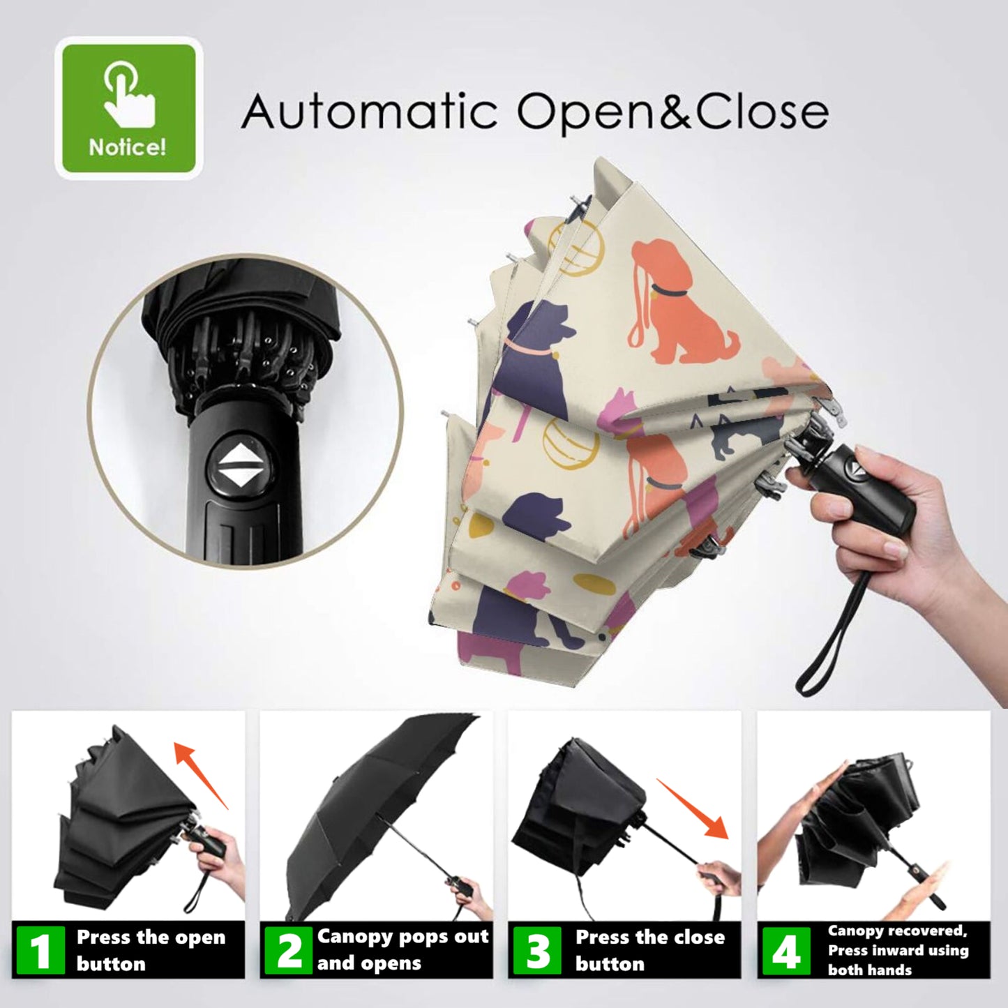 Dog And Cat Foldable Umbrella