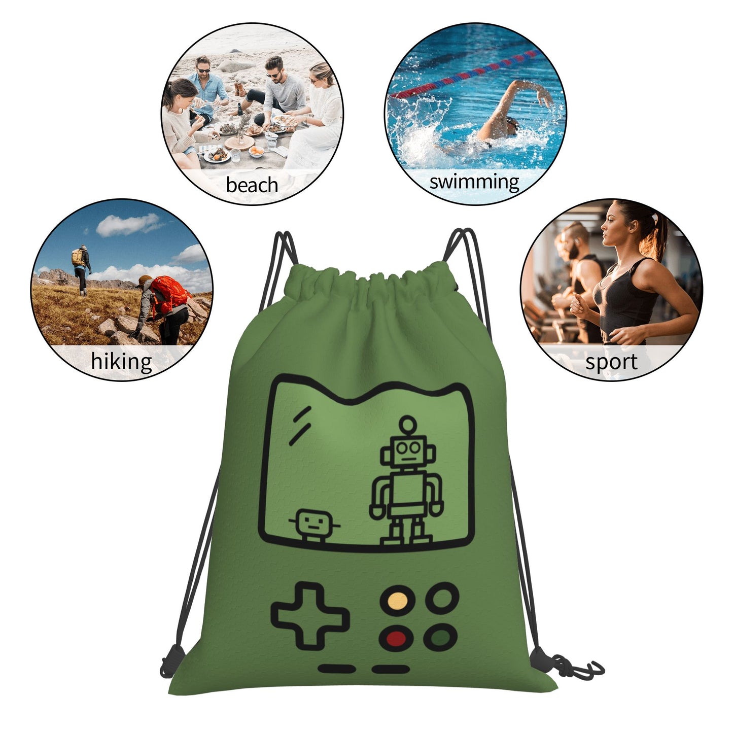 Drawstring Gym Bag For Travel