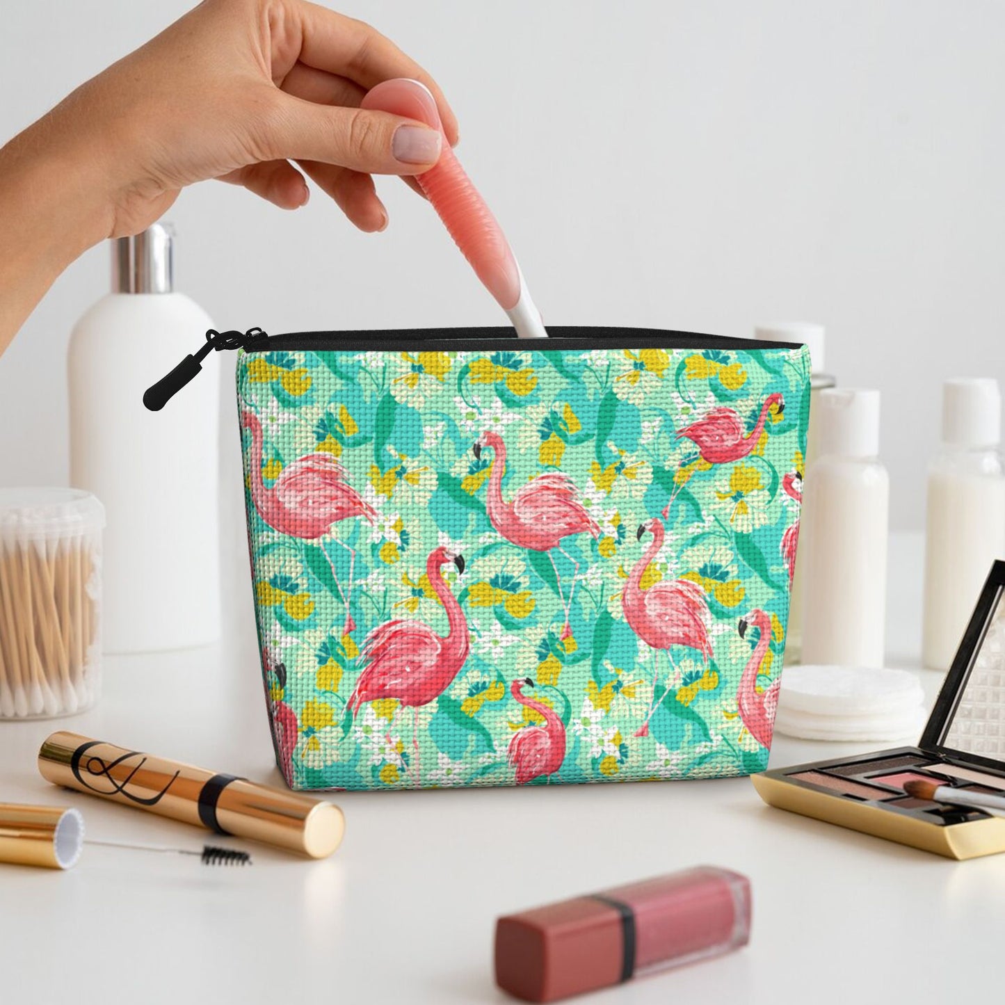 Flamingo Makeup Bag For Women