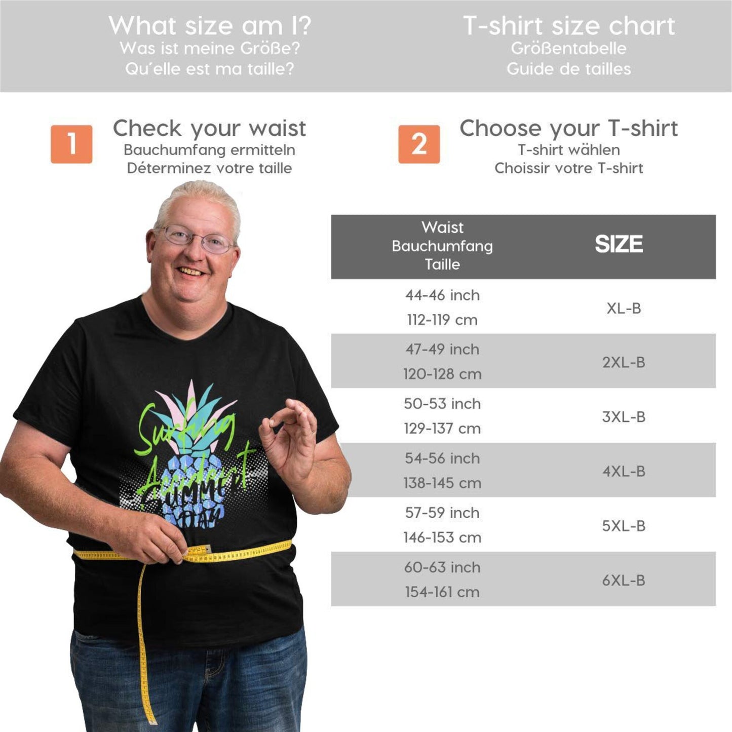 Summer Day Men's Extra Large Plus Size Oversized T Shirts