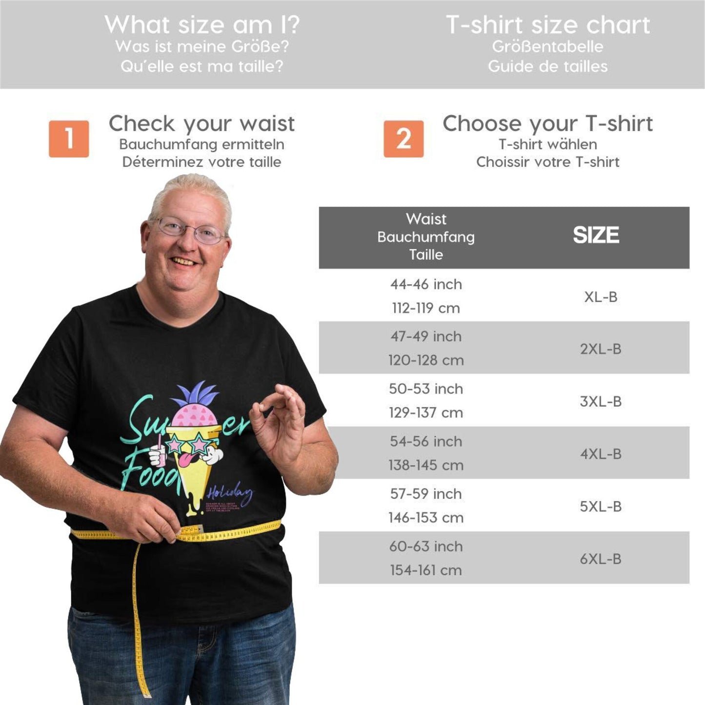 Funny Ice Cream Extra Large Tall Mens T Shirts