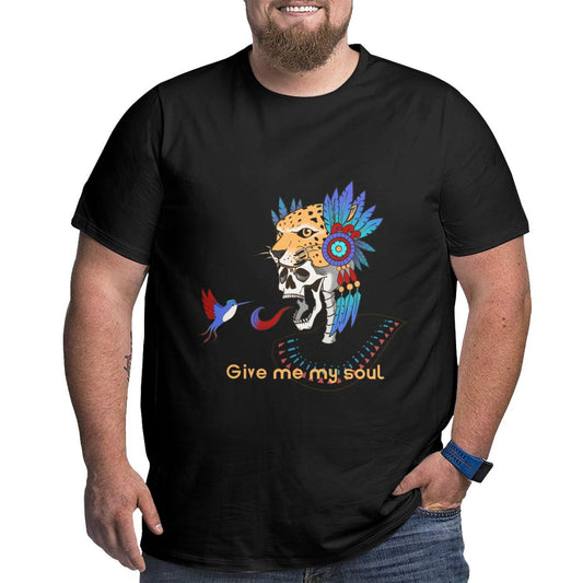 Skull And Hummingbird Men's Extra Large Plus Size Oversized T Shirts
