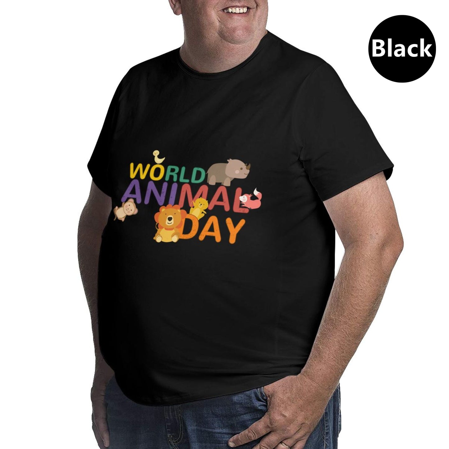 World Animal Day Extra Large Tall Mens T Shirts