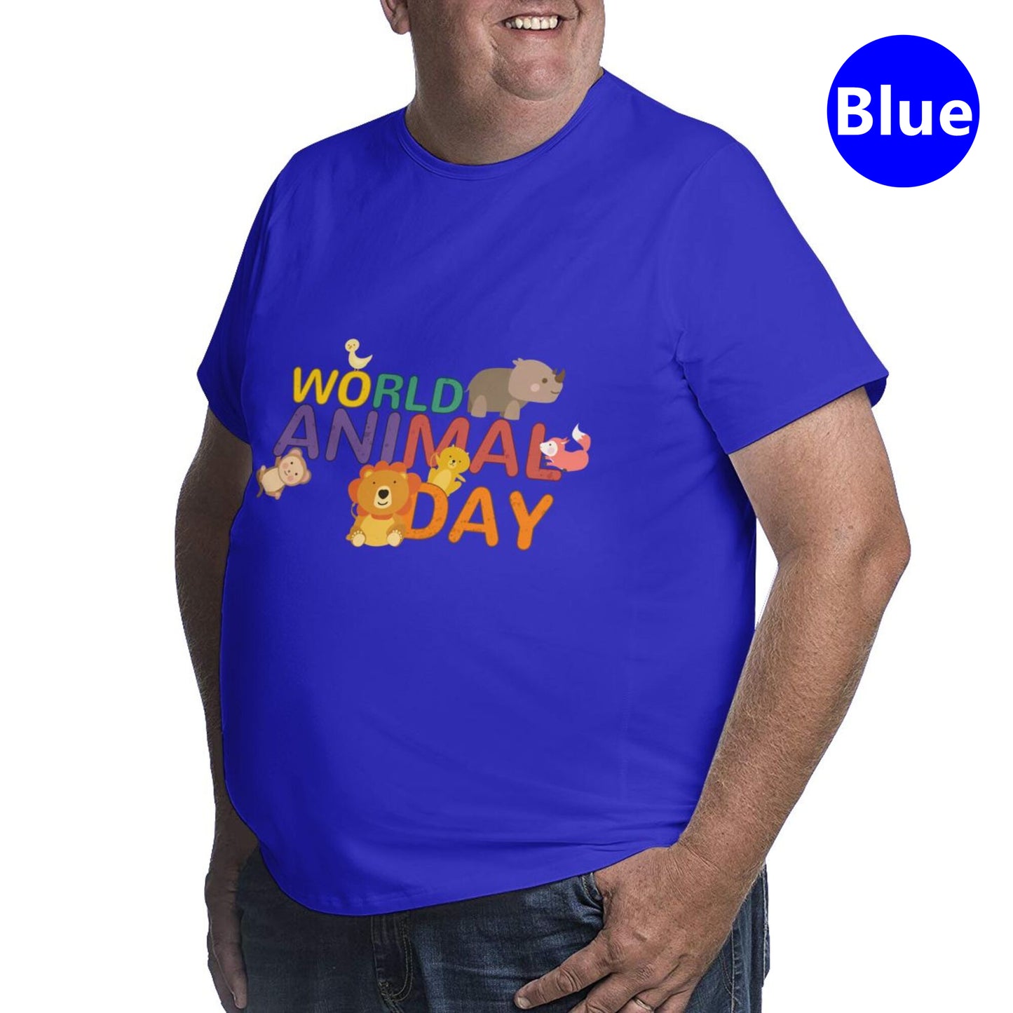World Animal Day Extra Large Tall Mens T Shirts
