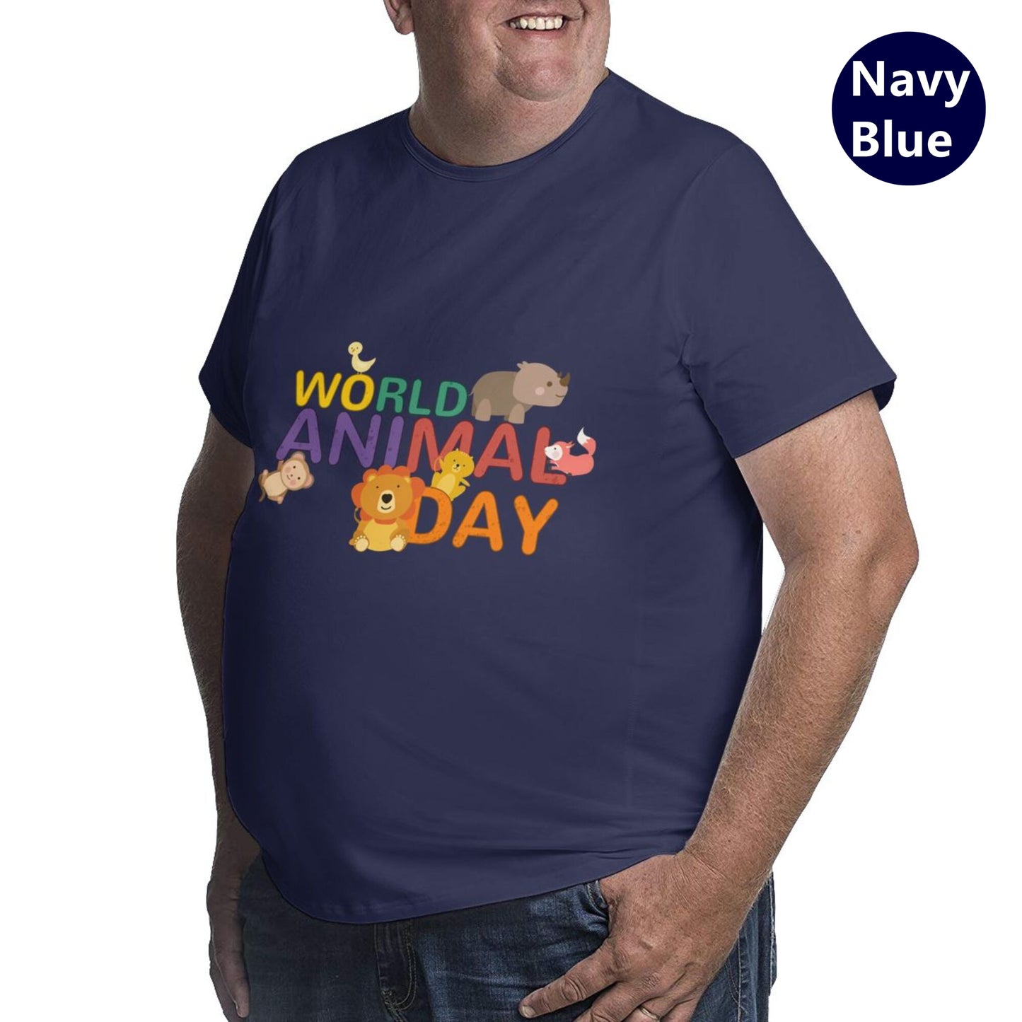 World Animal Day Extra Large Tall Mens T Shirts