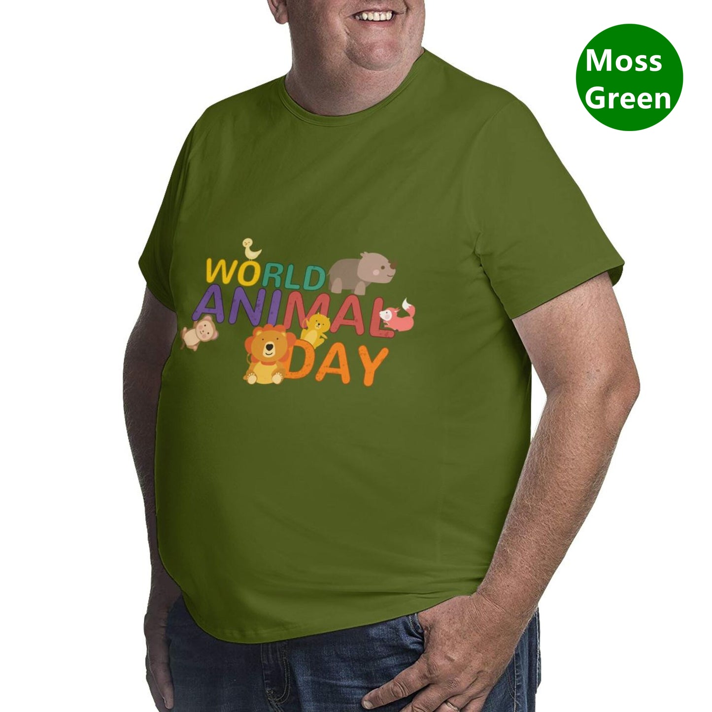 World Animal Day Extra Large Tall Mens T Shirts