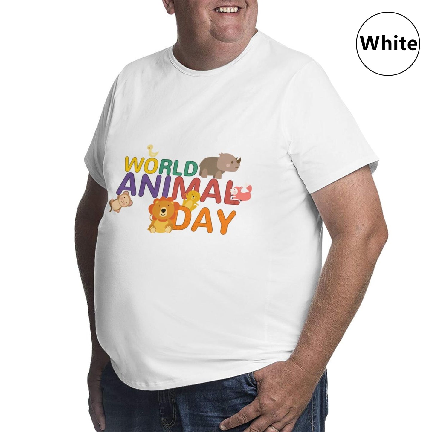World Animal Day Extra Large Tall Mens T Shirts