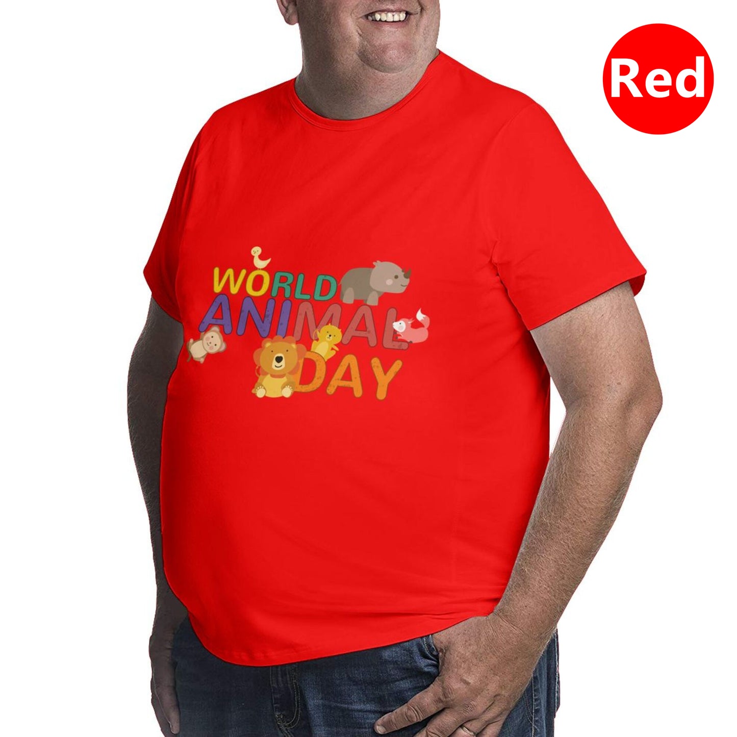 World Animal Day Extra Large Tall Mens T Shirts