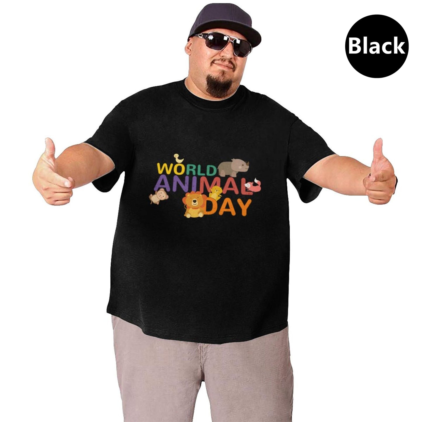 World Animal Day Extra Large Tall Mens T Shirts