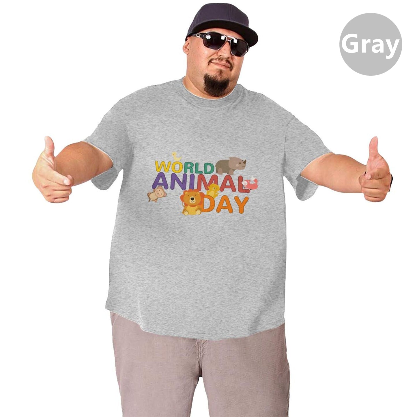 World Animal Day Extra Large Tall Mens T Shirts