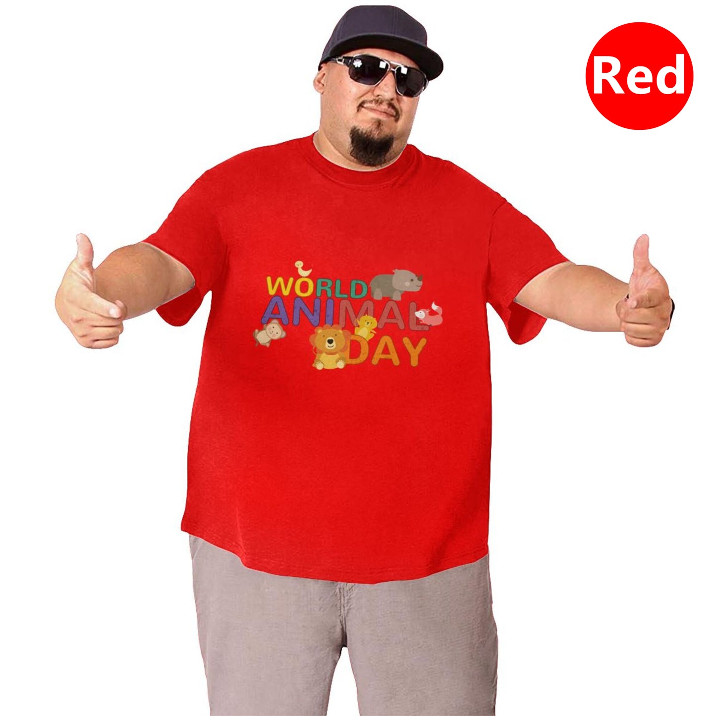 World Animal Day Extra Large Tall Mens T Shirts