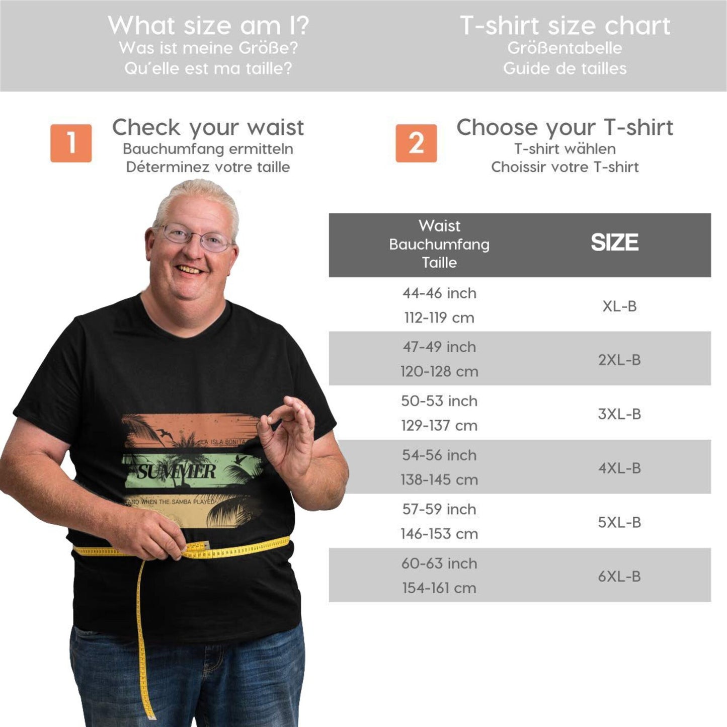 Summer Palm Trees Extra Large Plus Size Oversized T Shirts For Men