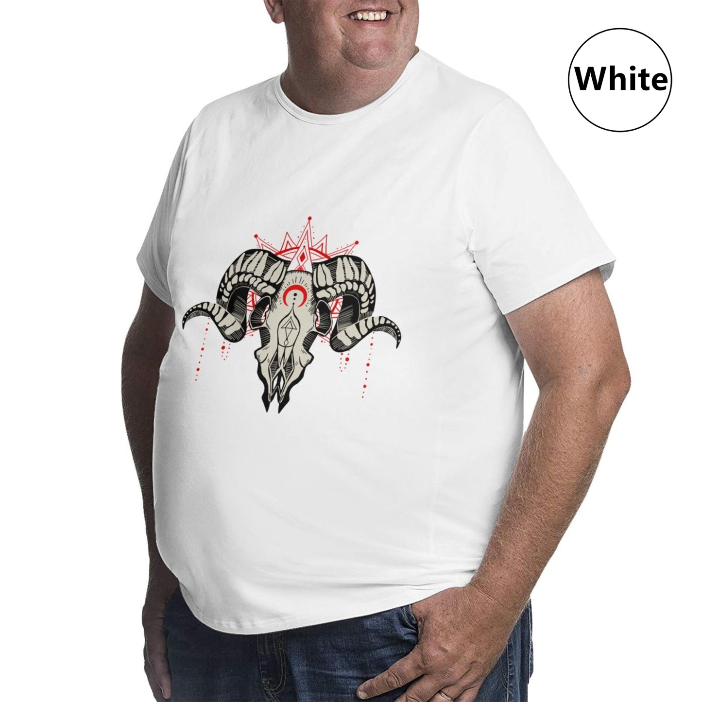 Ram Skull Extra Large Tall Mens T Shirts