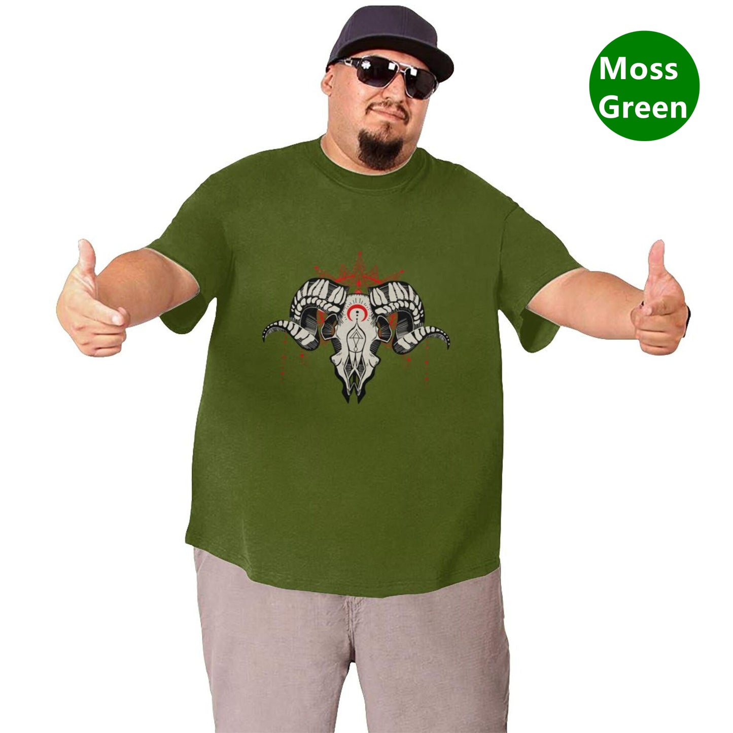 Ram Skull Extra Large Tall Mens T Shirts