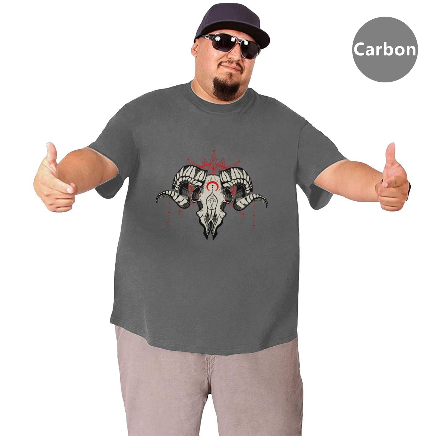 Ram Skull Extra Large Tall Mens T Shirts