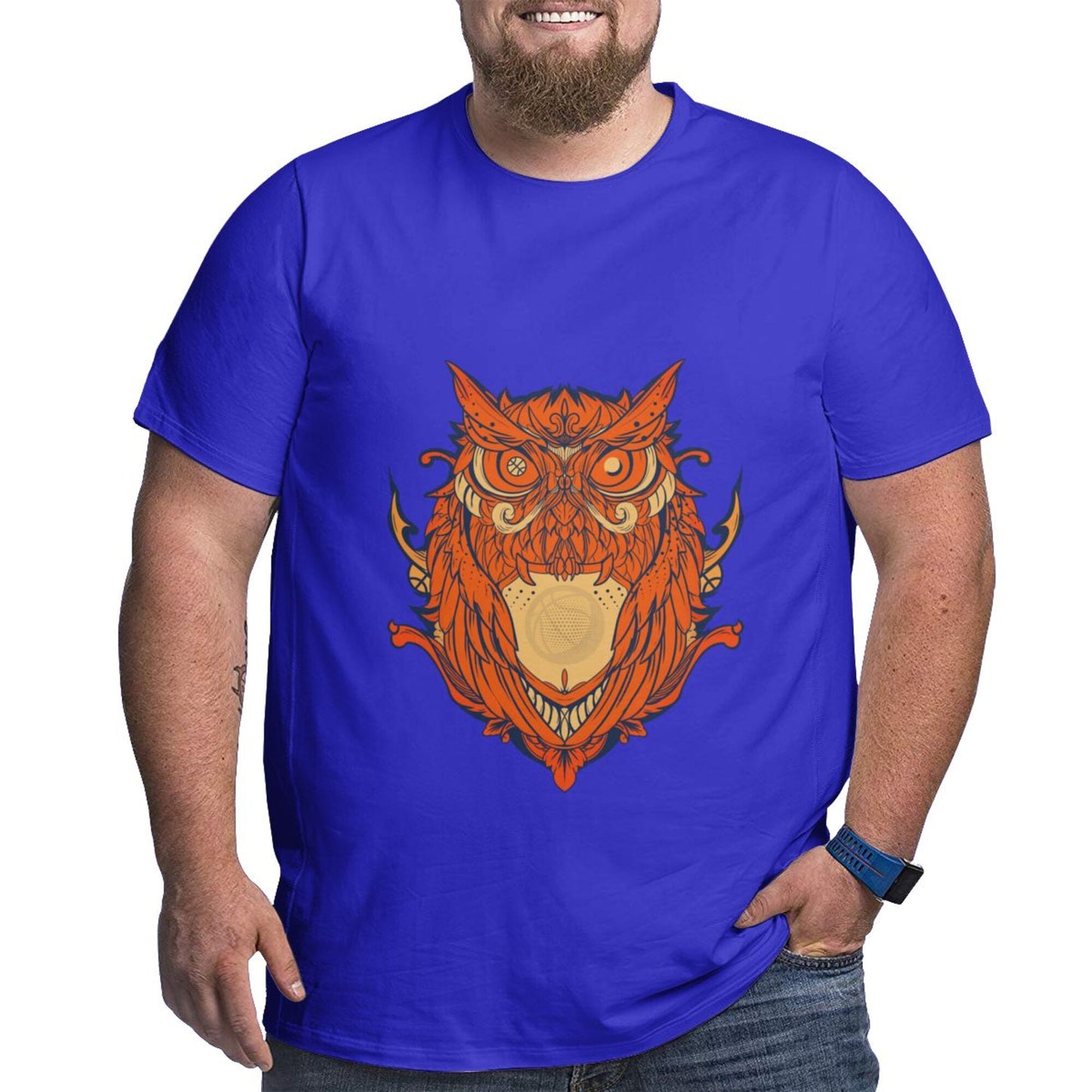 Owl Design Extra Large Tall Mens T Shirts