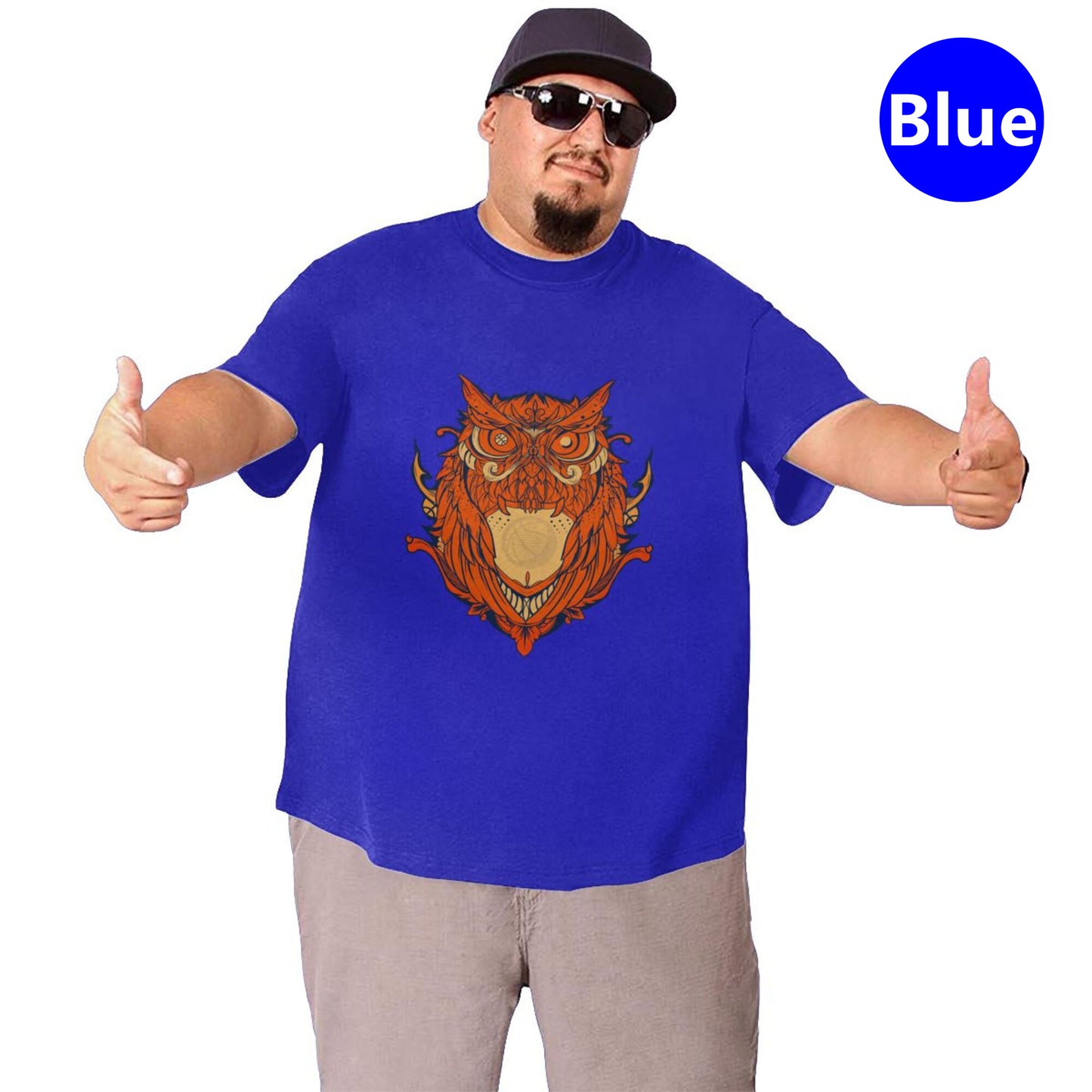 Owl Design Extra Large Tall Mens T Shirts