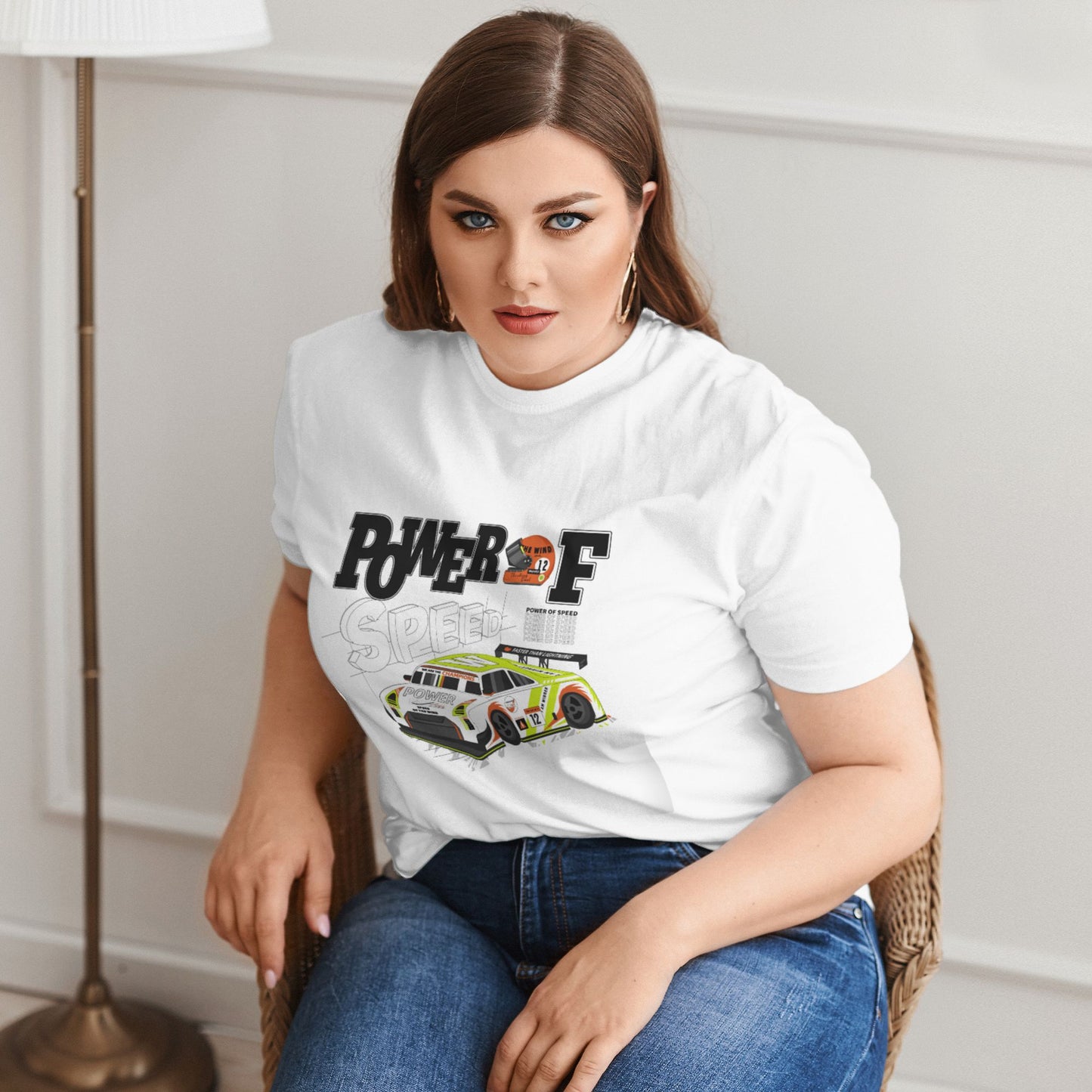 Racing Extra Large Plus Size T Shirts For Women