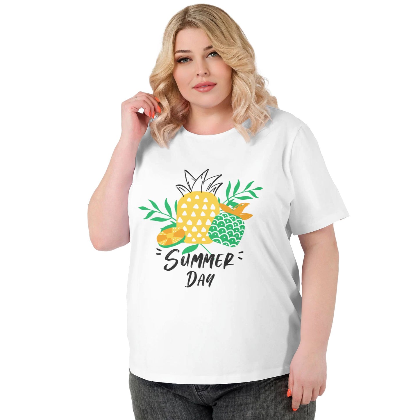 Summer Day Women Extra Large Plus Size T Shirts