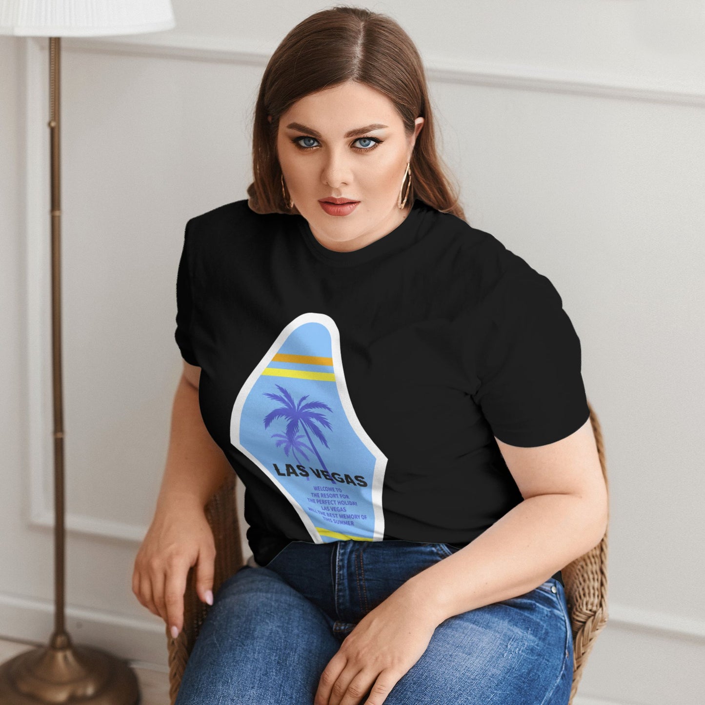 Las Vegas Holiday Extra Large Plus Size T Shirts For Women