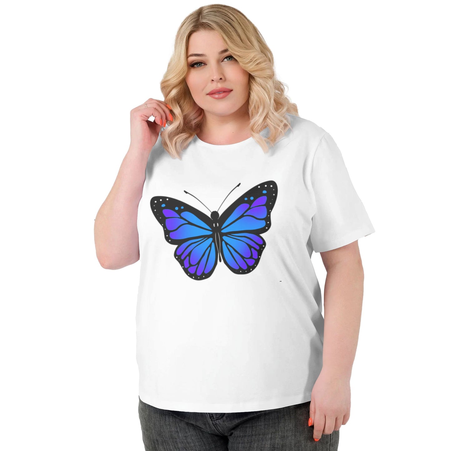 Butterfly Women Extra Large Plus Size T Shirts