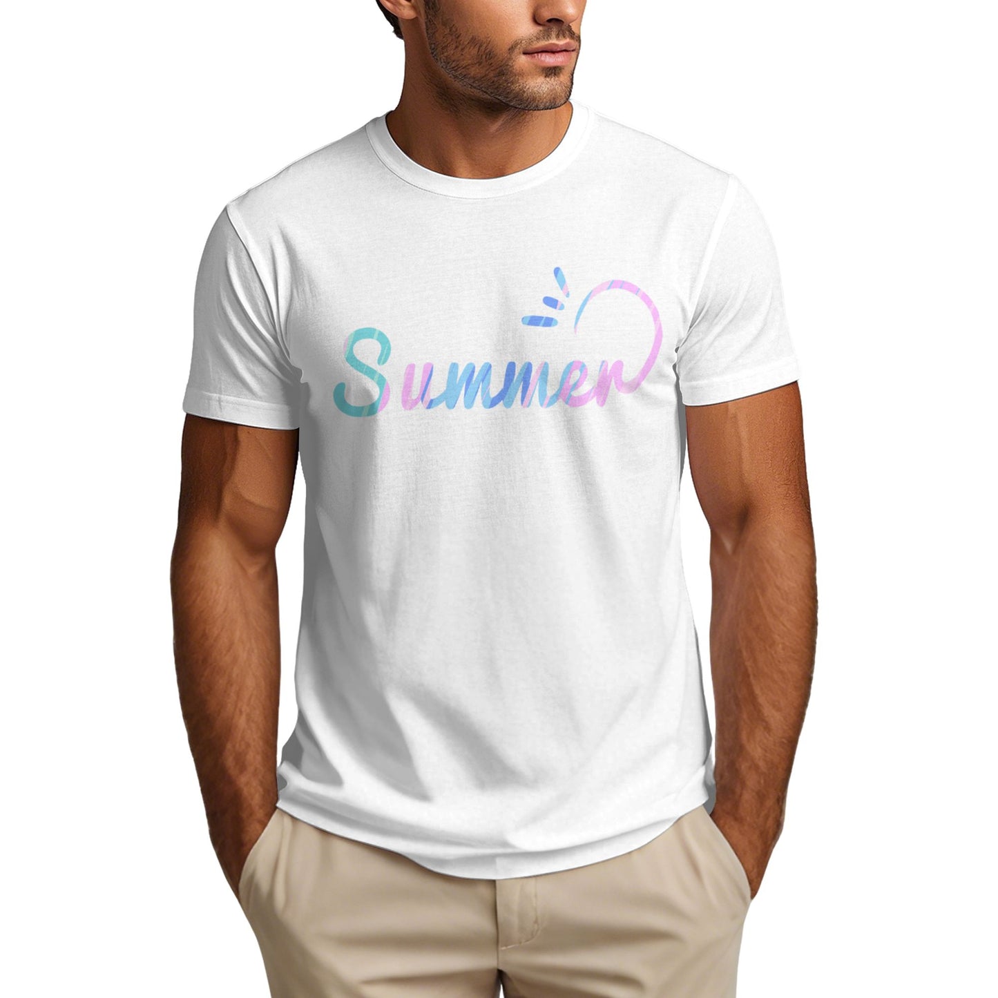 Summer Short Sleeve Cotton T-Shirt For Men