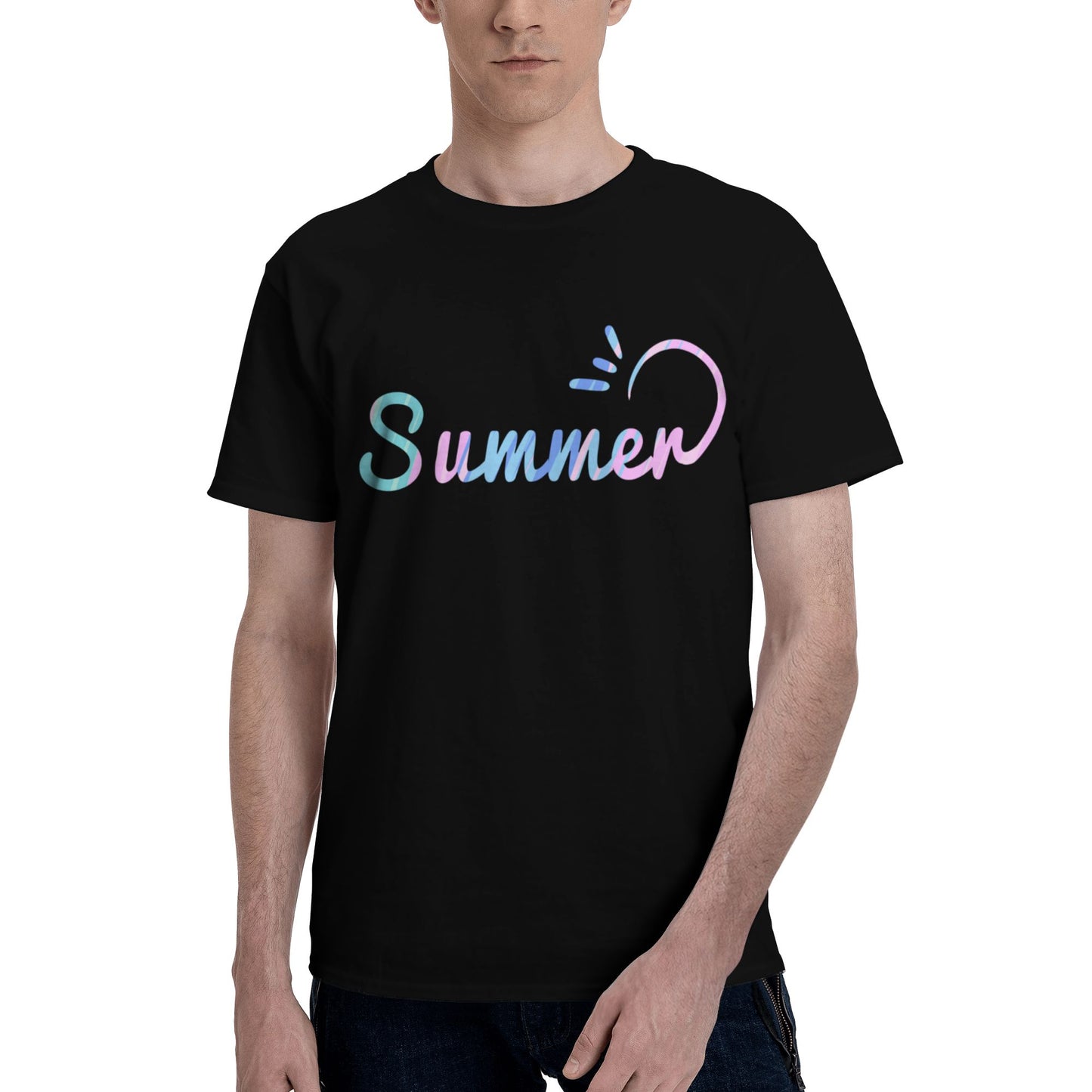Summer Short Sleeve Cotton T-Shirt For Men