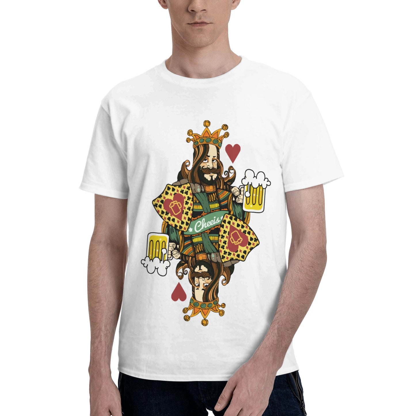 King Of Spades Men's Short Sleeve Cotton T-Shirt