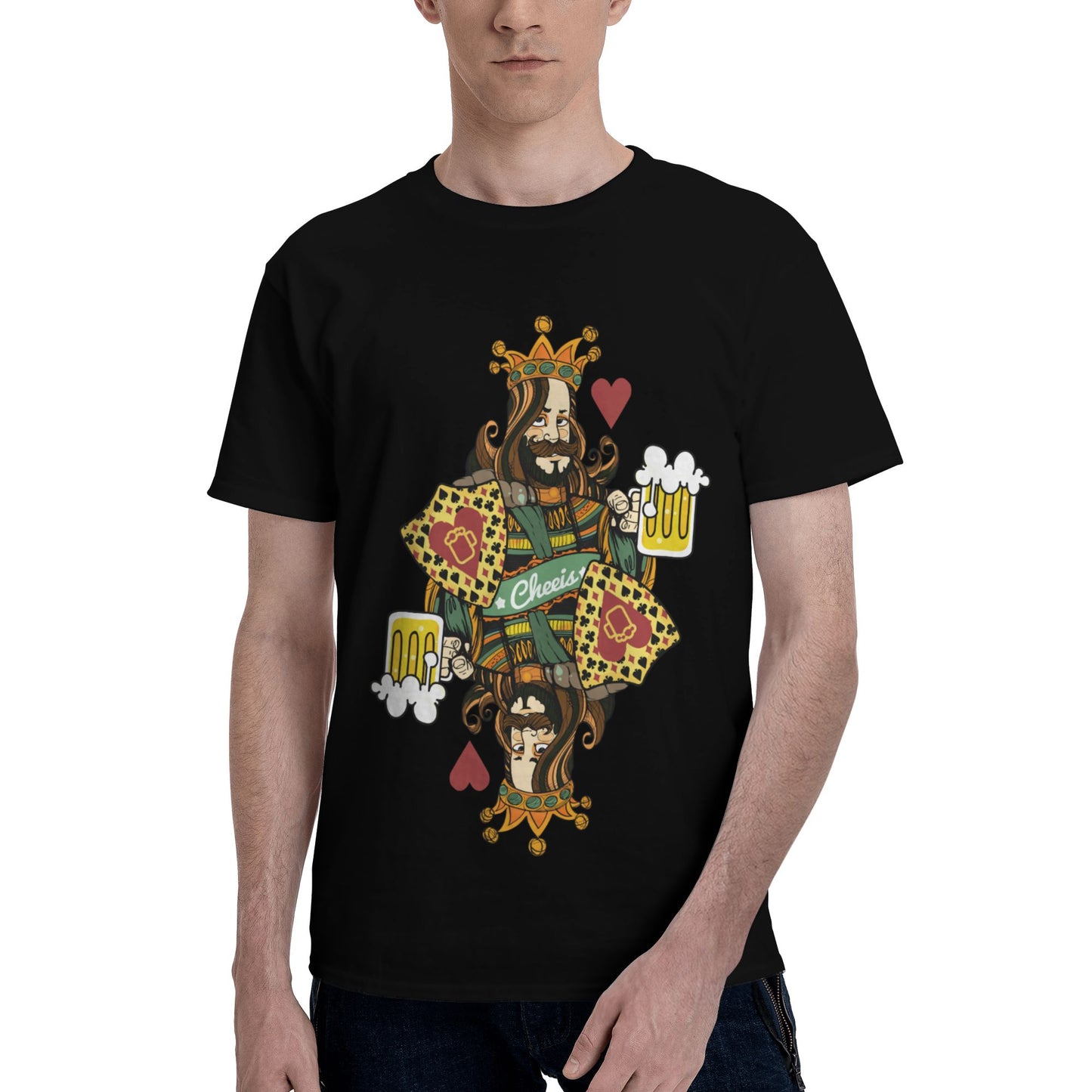 King Of Spades Men's Short Sleeve Cotton T-Shirt