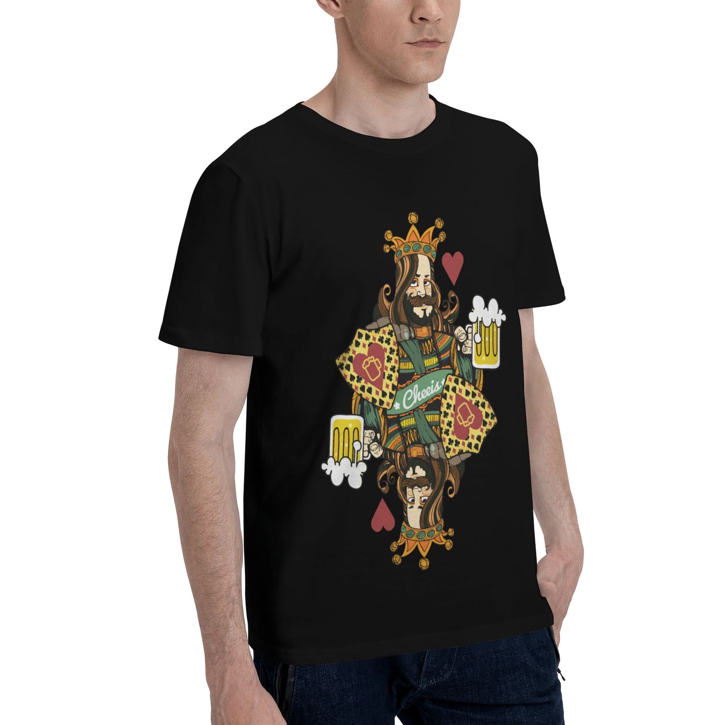King Of Spades Men's Short Sleeve Cotton T-Shirt