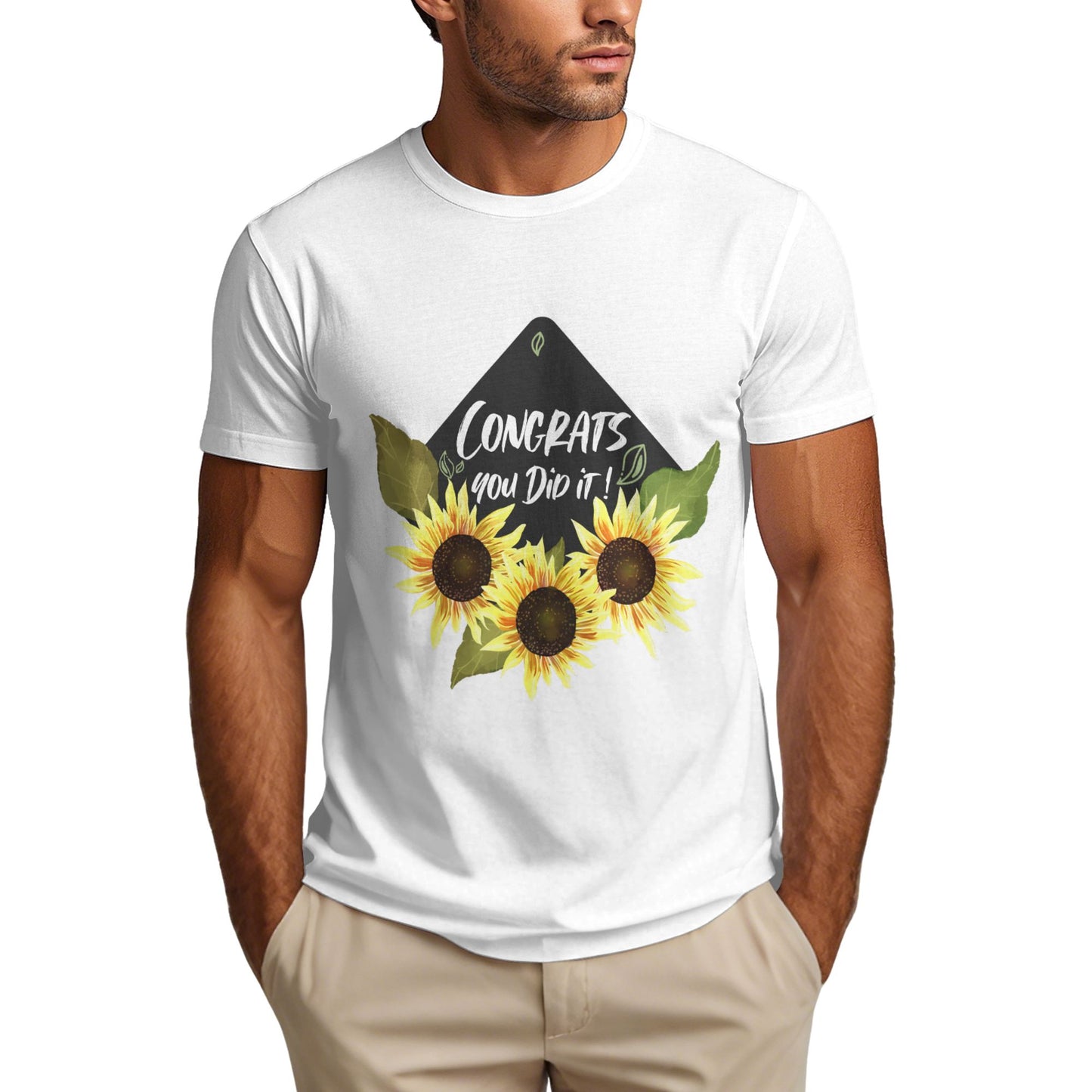 You Did It Men's Short Sleeve Cotton T-Shirt
