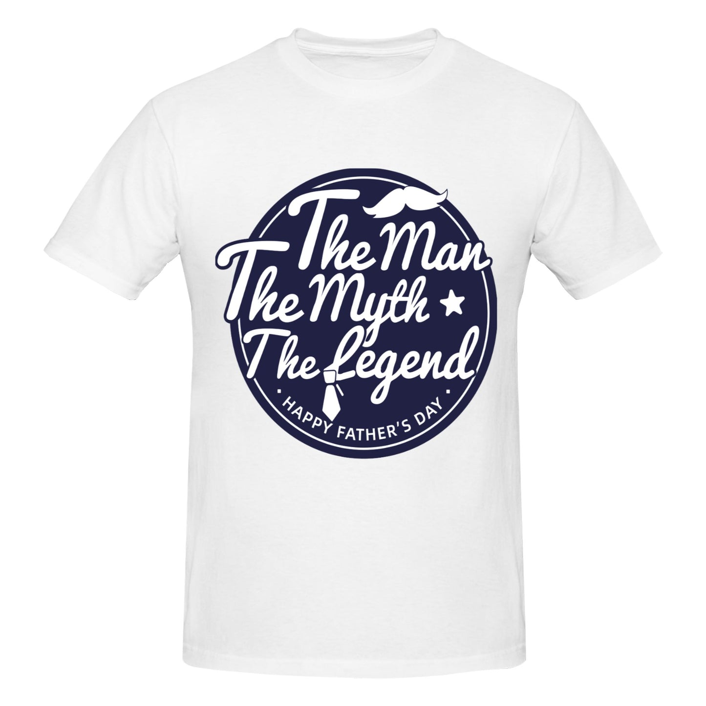 Happy Father's Day Short Sleeve Cotton T-Shirt For Men