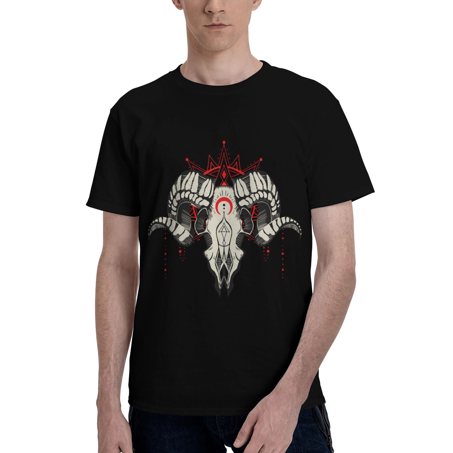 Rams King Short Sleeve Cotton T-Shirt For Men