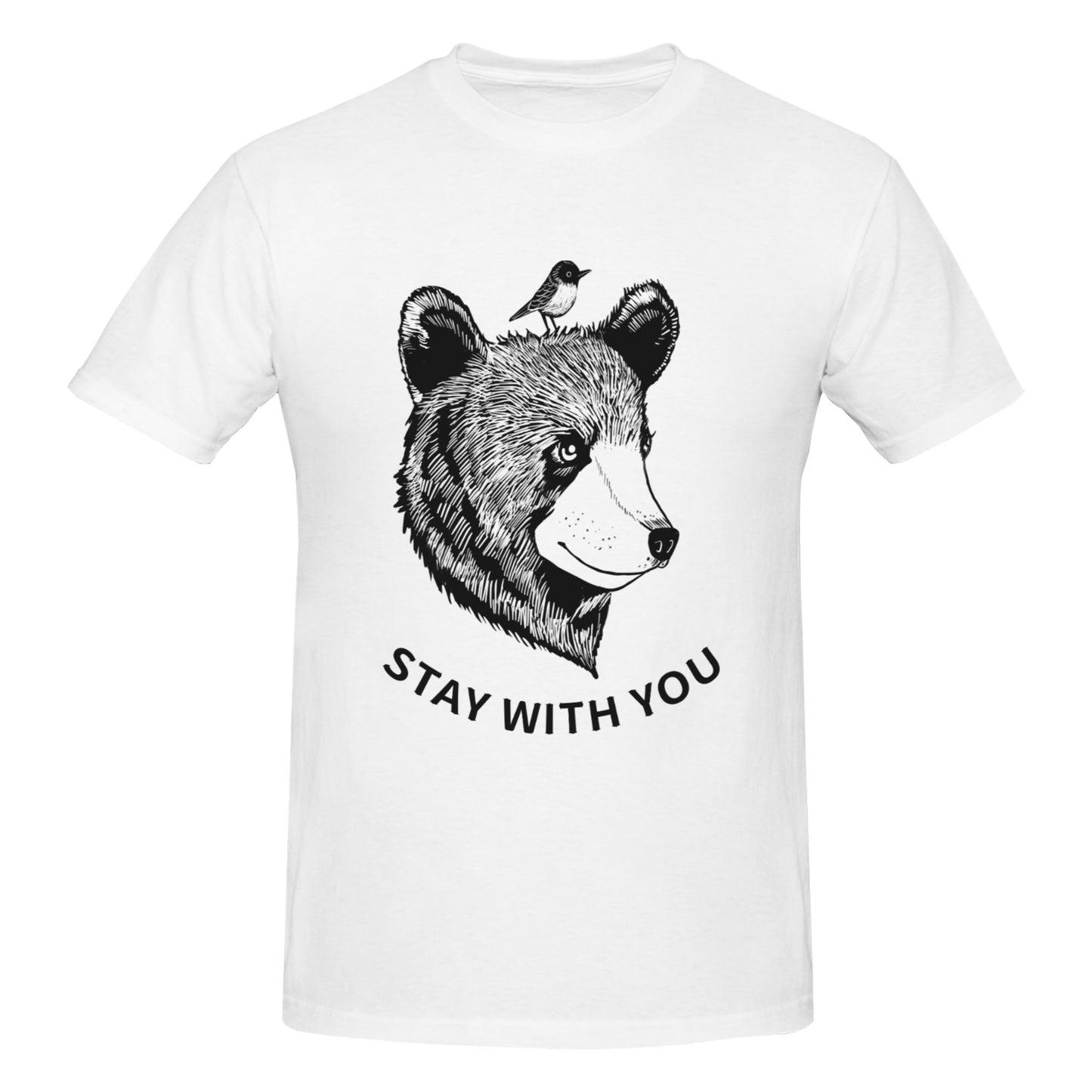 Brown Bear Men's Short Sleeve Cotton T-Shirt