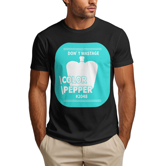 Vegetable Labels Short Sleeve Cotton T-Shirt For Men
