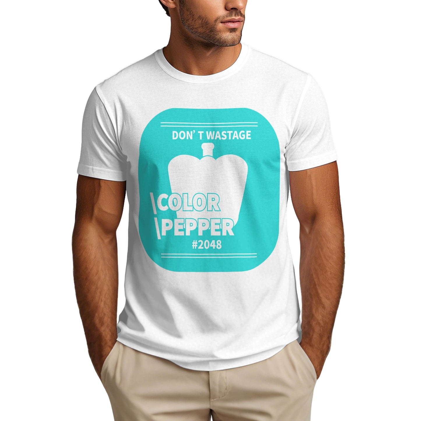 Vegetable Labels Short Sleeve Cotton T-Shirt For Men