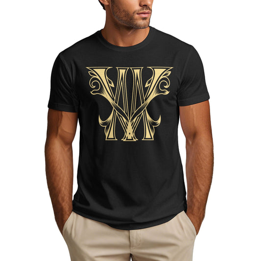 Typography Design Short Sleeve Cotton T-Shirt For Men