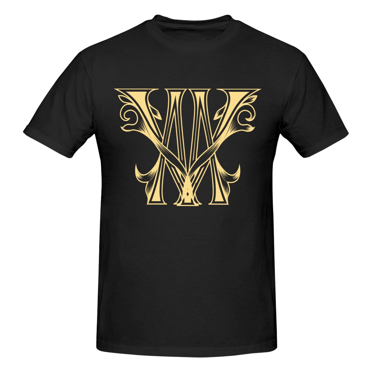 Typography Design Short Sleeve Cotton T-Shirt For Men