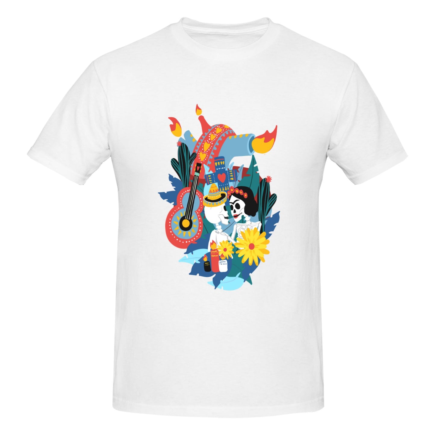 Mexico Printed Short Sleeve Cotton T-Shirt For Men