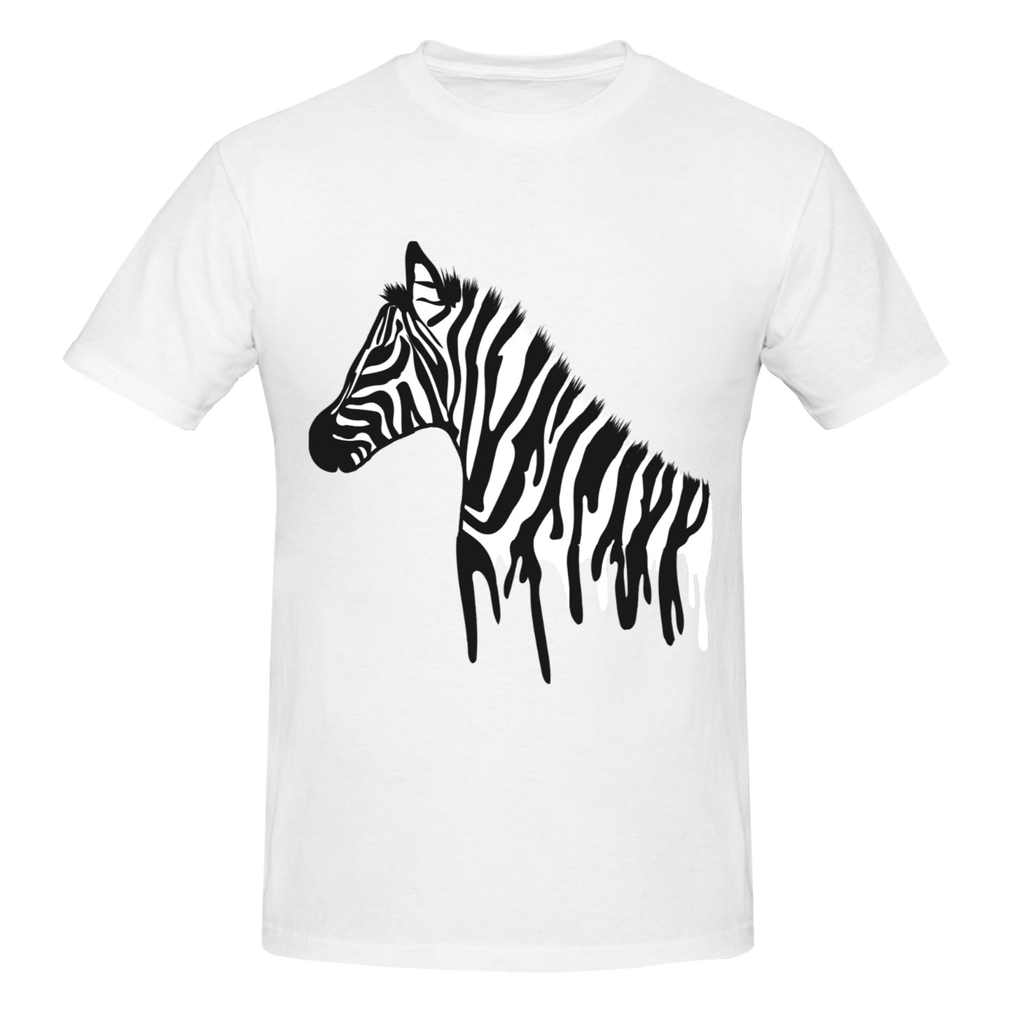 Zebra Men's Short Sleeve Cotton T-Shirt
