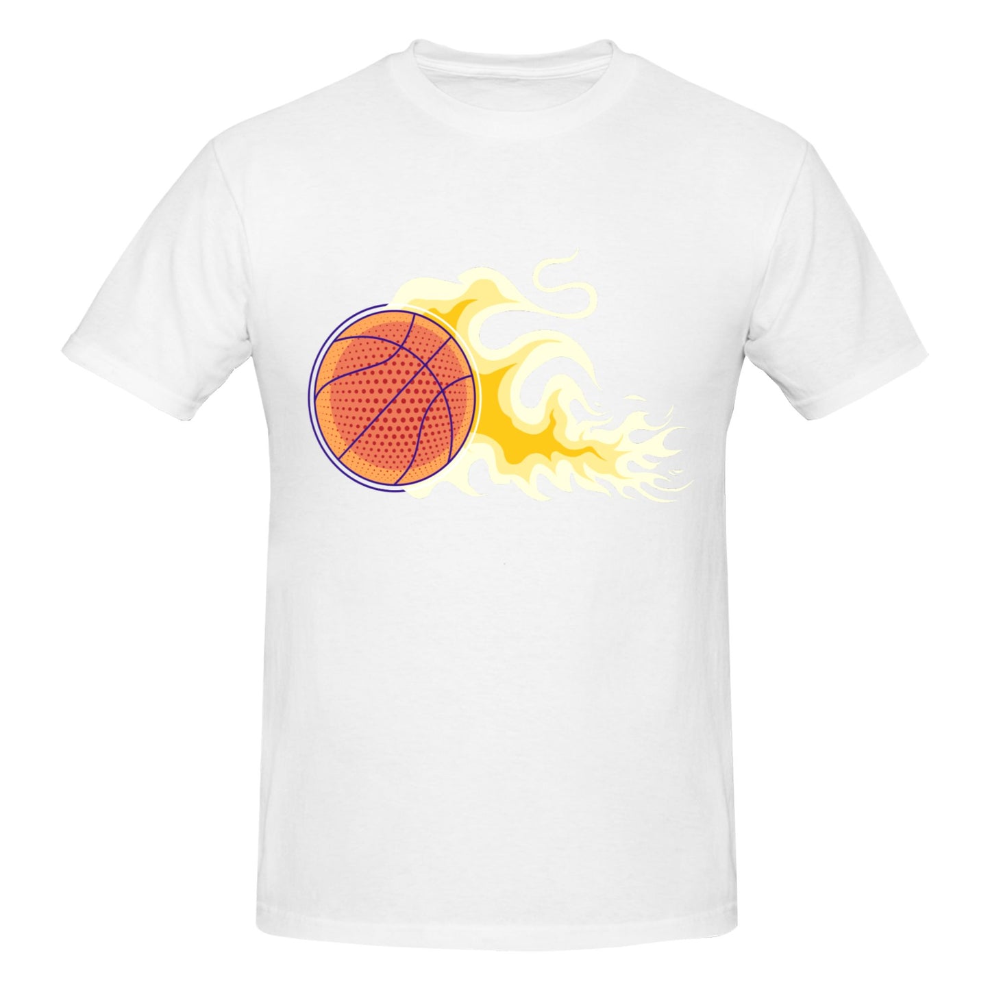 Basketball Men's Short Sleeve Cotton T-Shirt