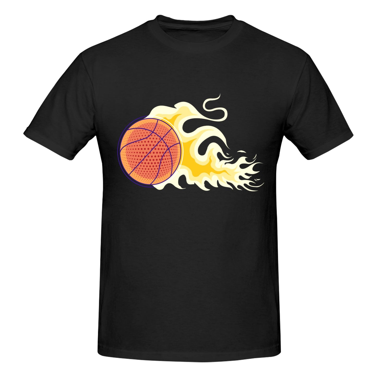 Basketball Men's Short Sleeve Cotton T-Shirt