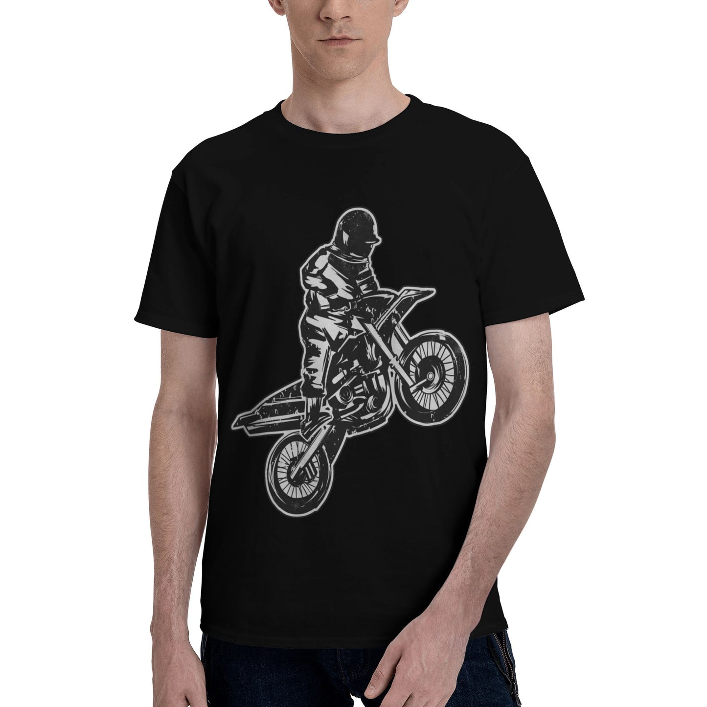 Rider Short Sleeve Cotton T-Shirt For Men