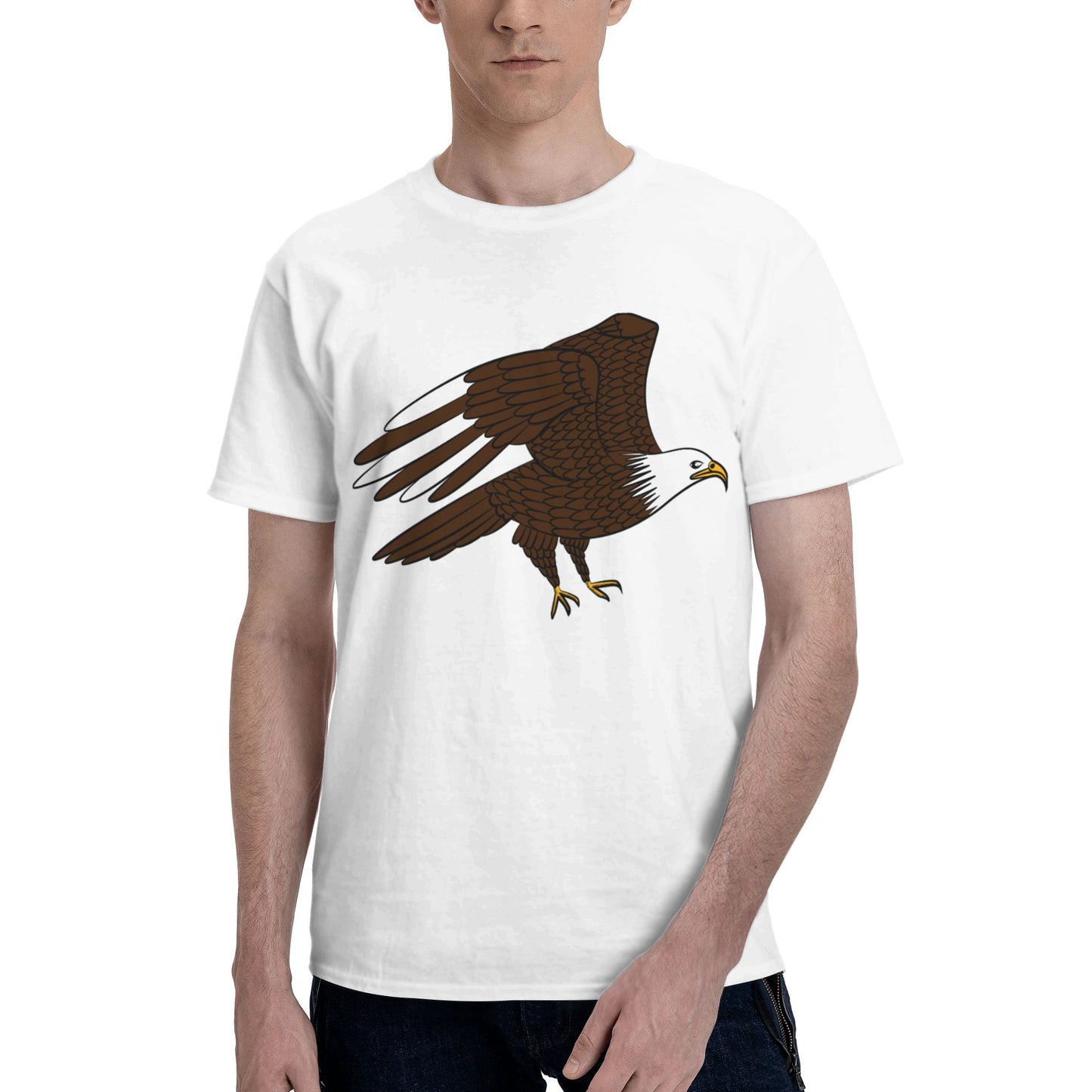 Bald Eagle Men's Short Sleeve Cotton T-Shirt